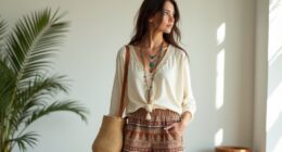 bohemian style office attire