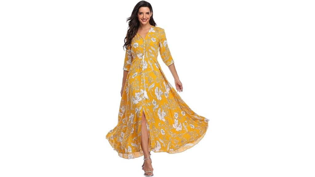 bohemian summer maxi dress