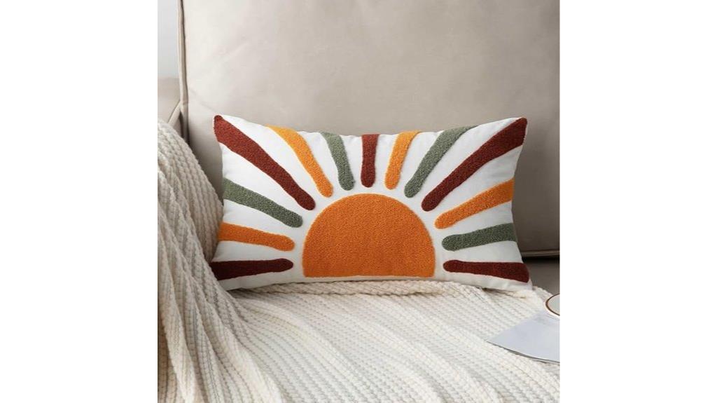 bohemian sun pillow cover