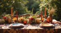 bohemian table setting ideas