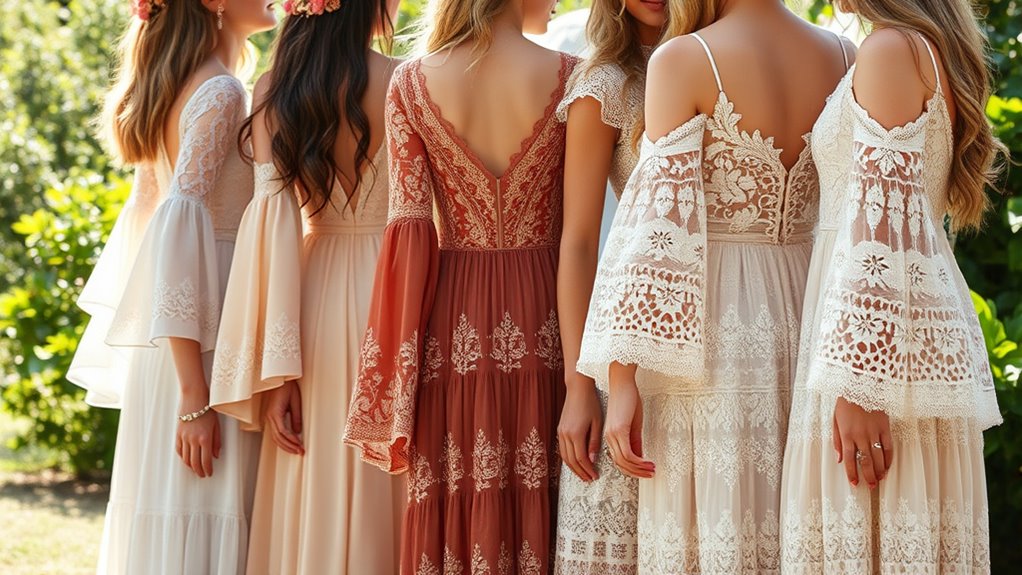 bohemian wedding guest dresses