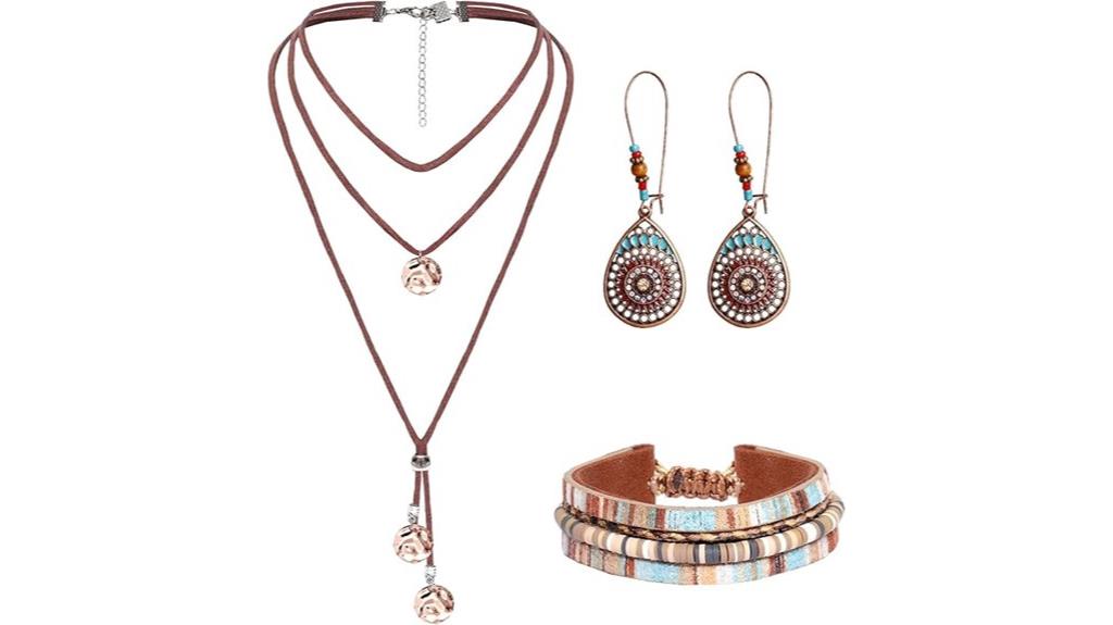 bohemian western jewelry set