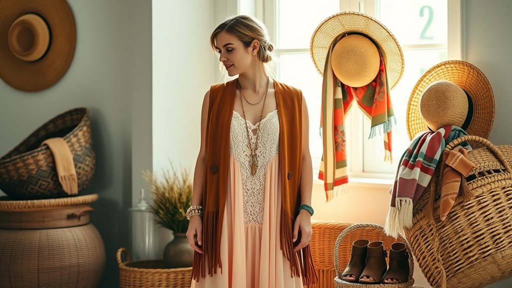 boho accessories with natural flair