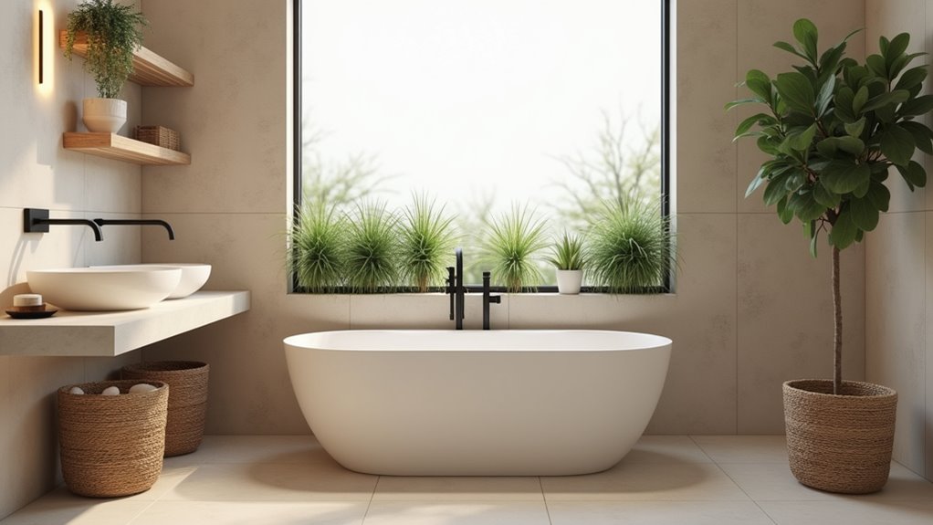 boho bathroom spa upgrades