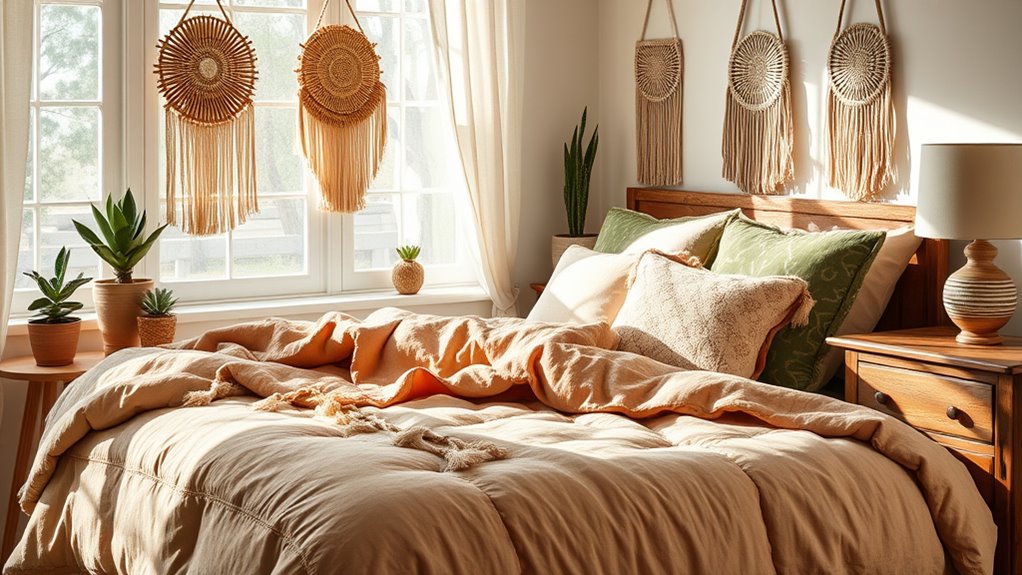 boho bedding style ideas