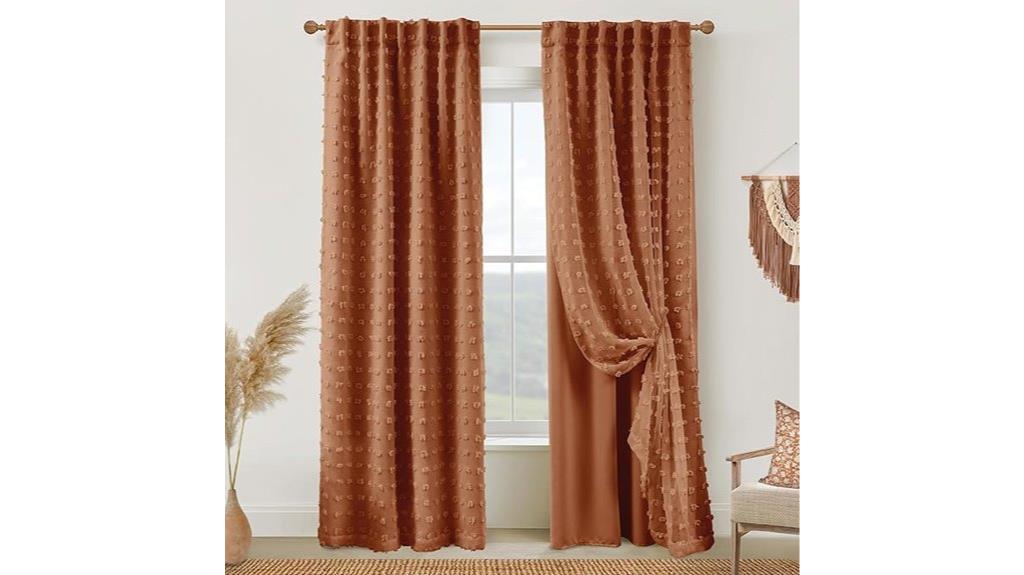 boho bedroom blackout curtains
