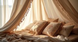 boho bedroom textile accents
