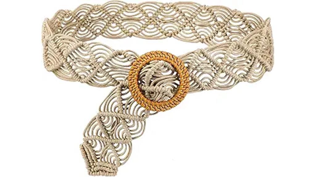 boho braided waist belt