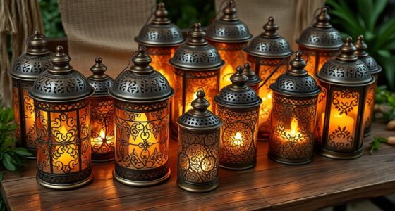 boho candle lanterns collection