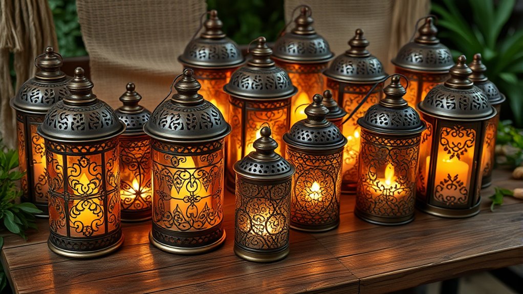 boho candle lanterns collection