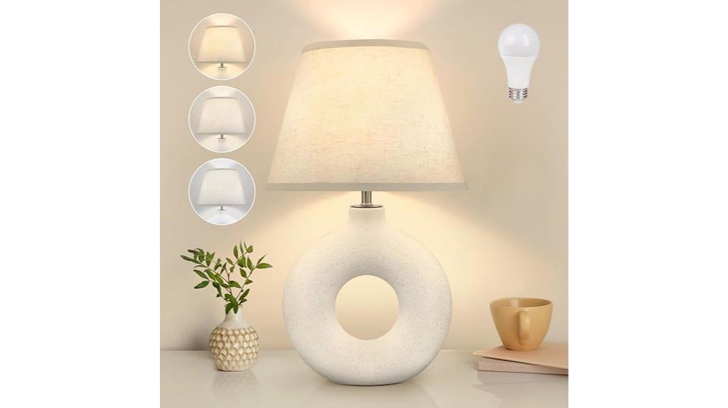 boho ceramic table lamp