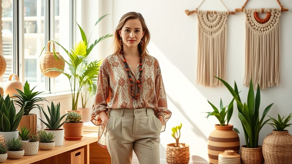 boho chic professional layering