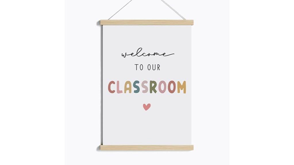 boho classroom wall sign