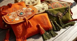 boho clutches and wallets