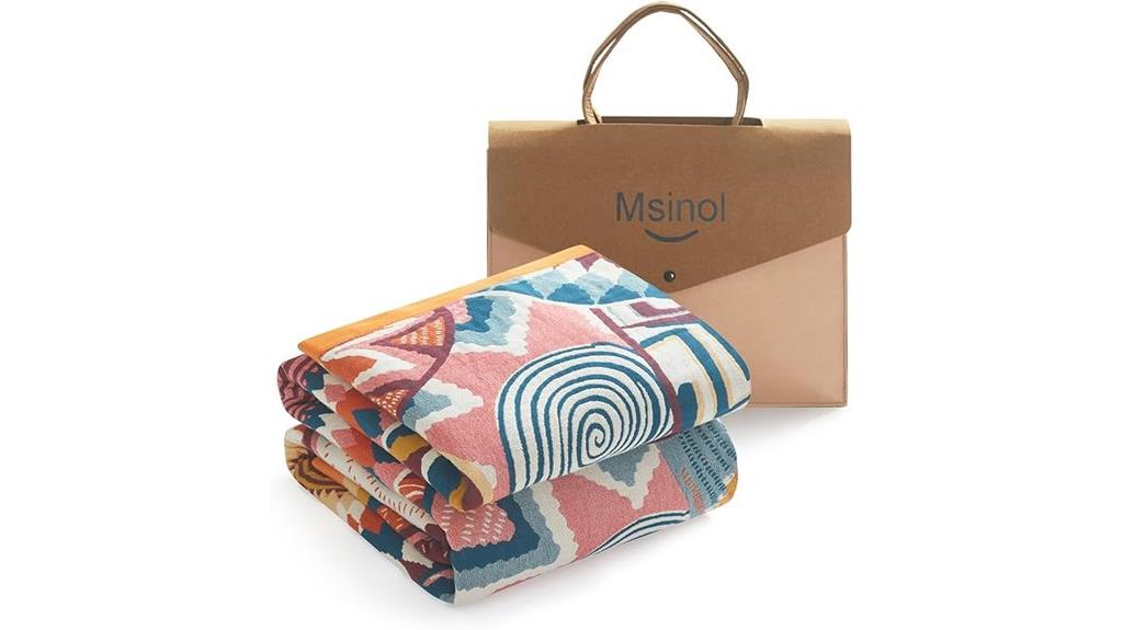 boho cotton jacquard blanket
