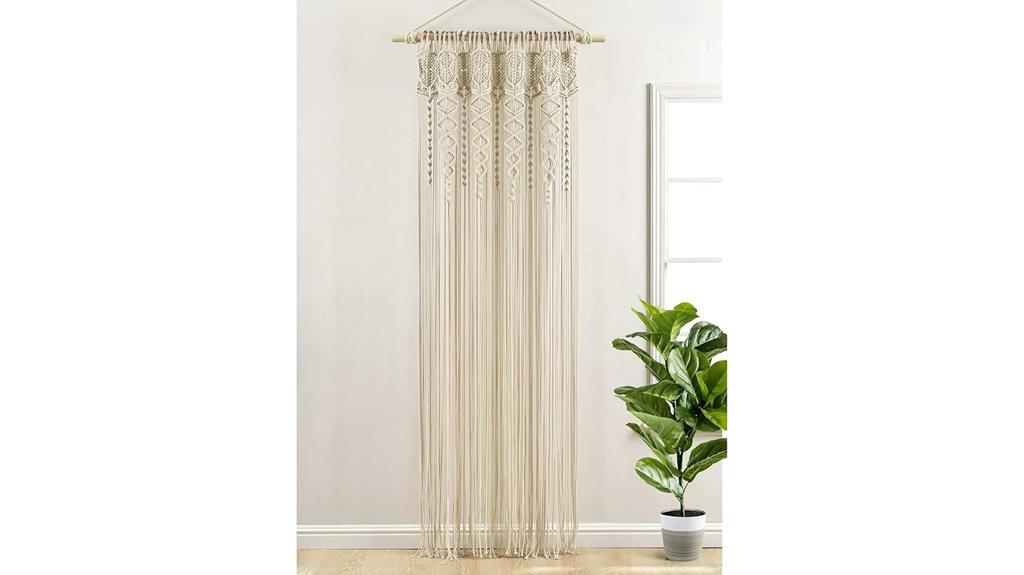 boho cotton window curtain