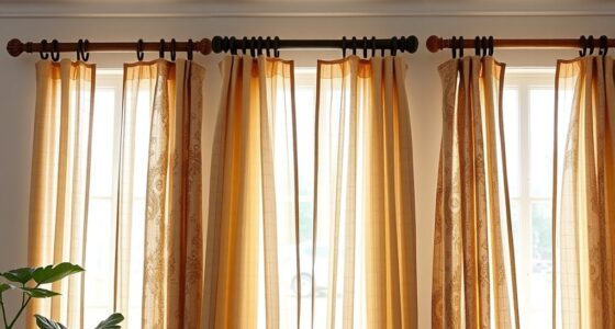 boho curtain rods inspiration