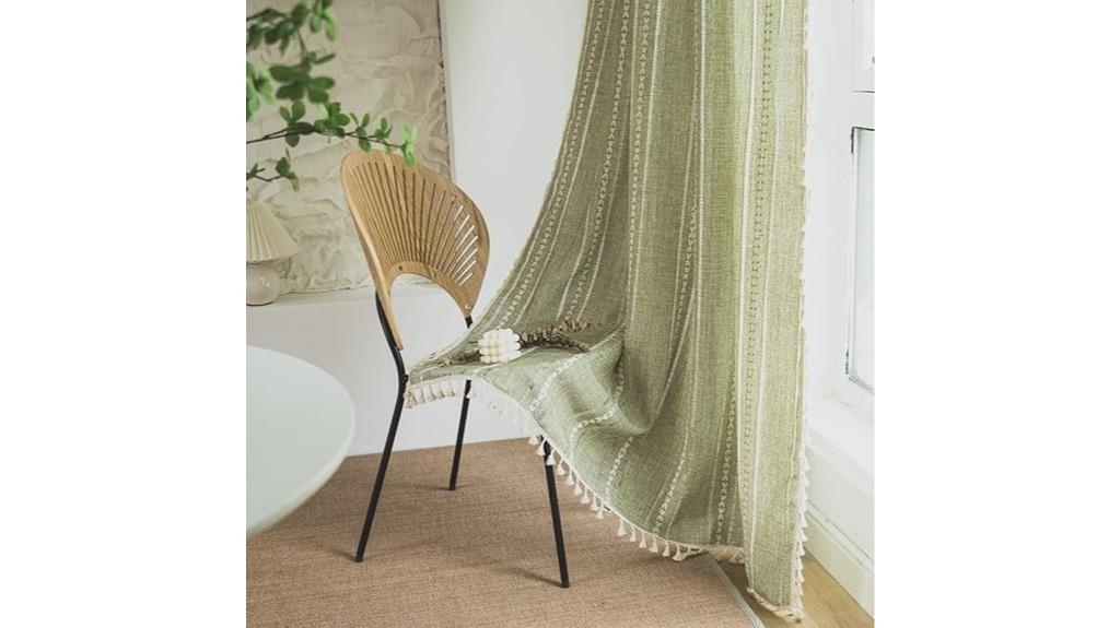 boho curtain set