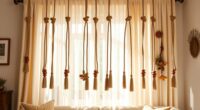 boho curtain tiebacks
