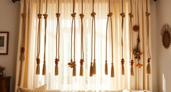 boho curtain tiebacks