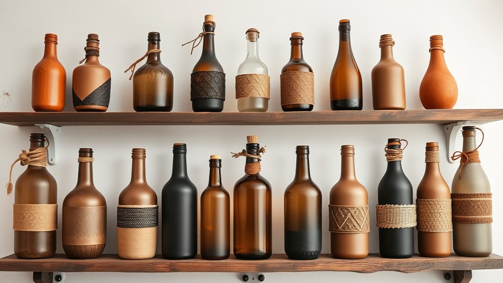boho decorative bottle collection