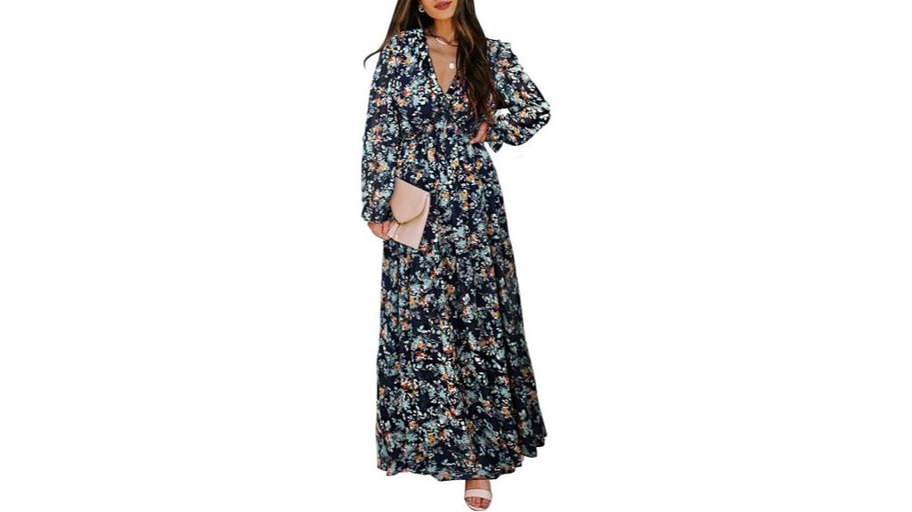 boho deep v dress