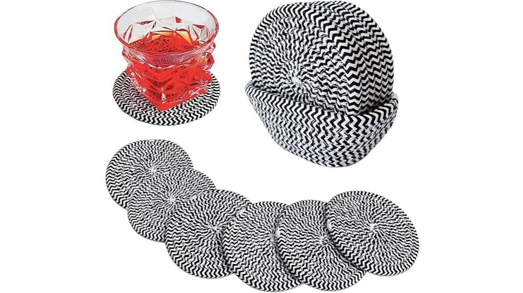 boho drink coasters storage