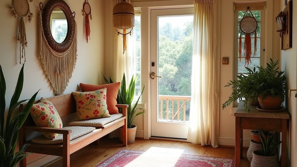 boho entrance decor inspiration
