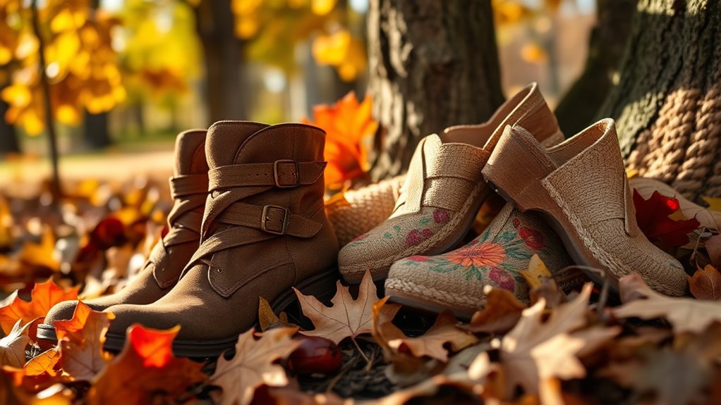 boho fall clog styles