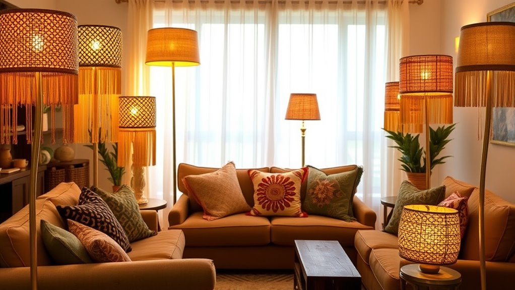 boho floor lamps collection