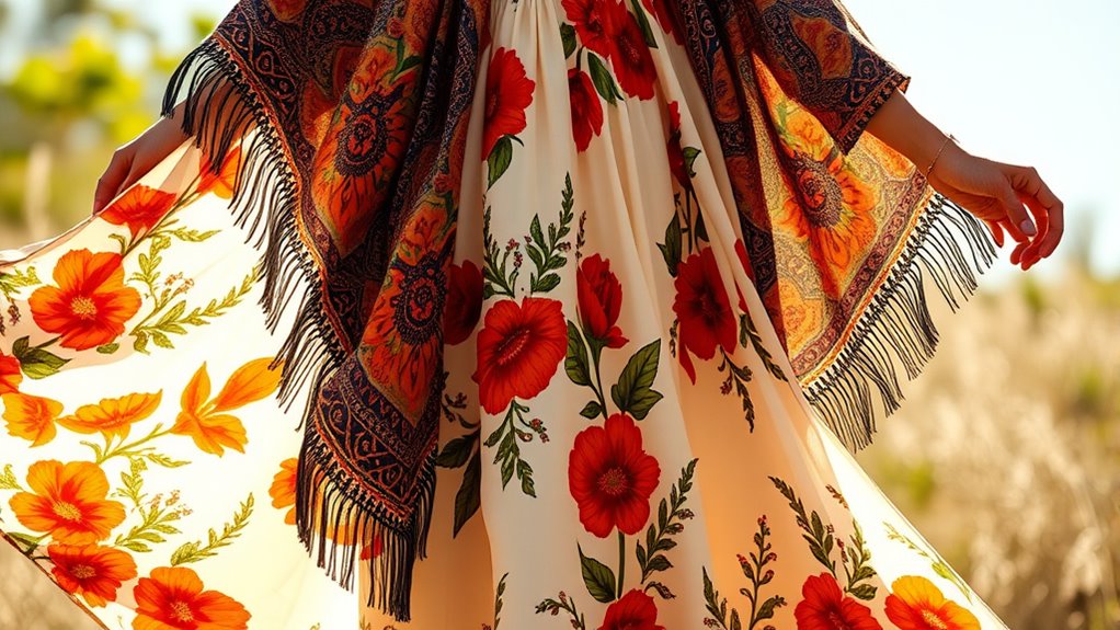 boho floral and paisley