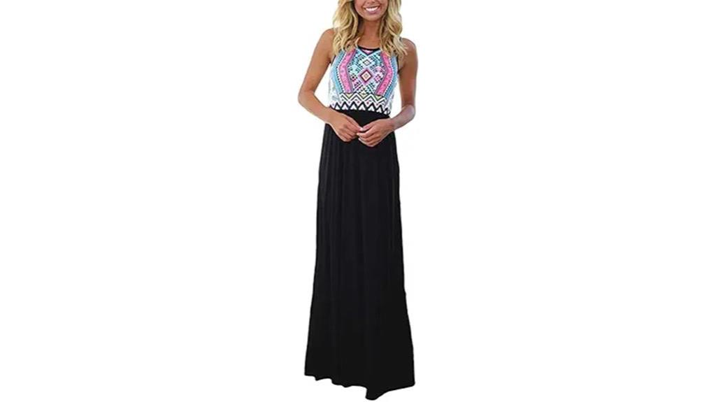 boho floral maxi dress