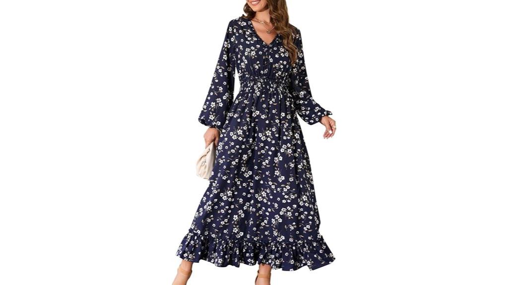 boho floral maxi dress