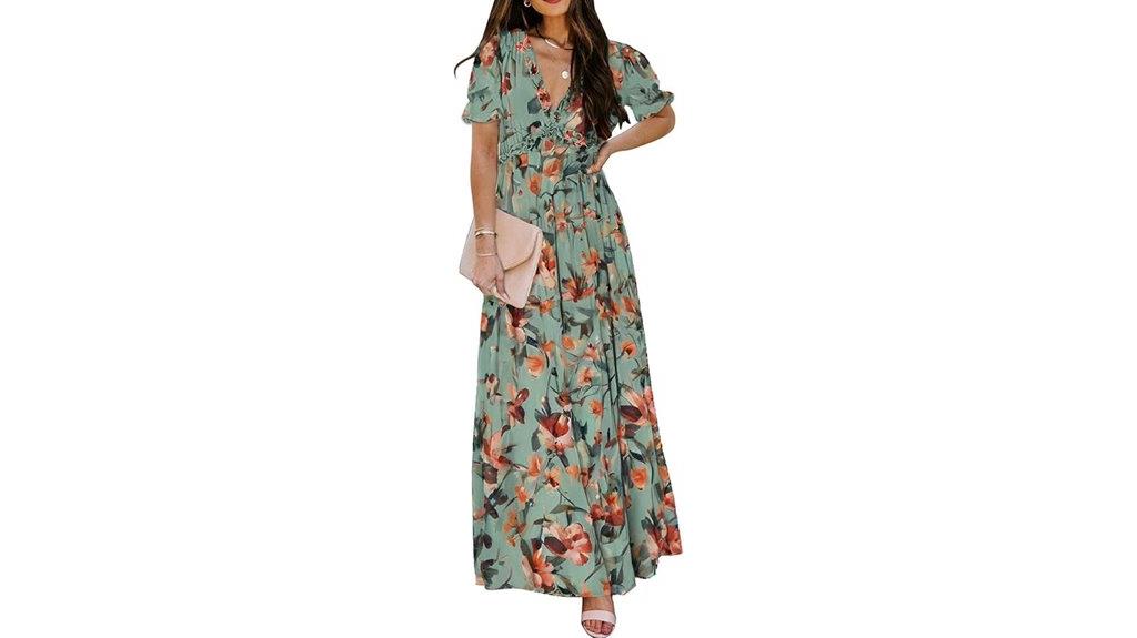 boho floral maxi dress