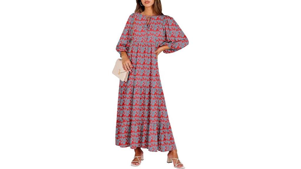 boho floral maxi dress