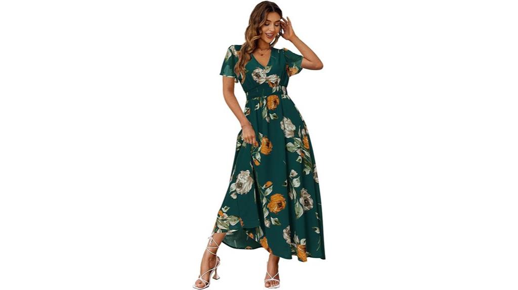 boho floral maxi dress