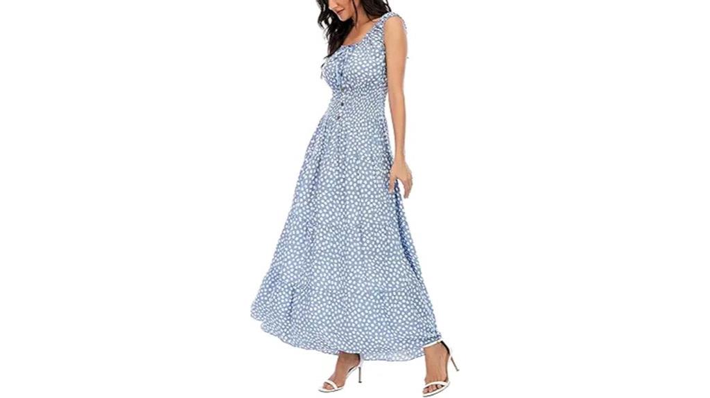boho floral maxi dress