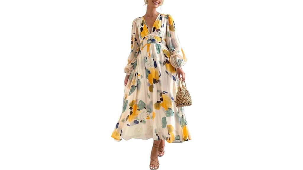 boho floral maxi dress
