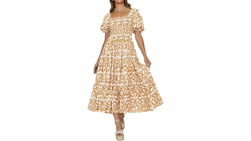 boho floral maxi dress