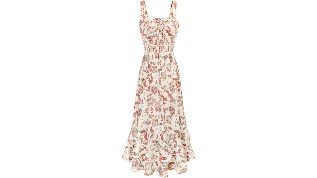 boho floral maxi dress