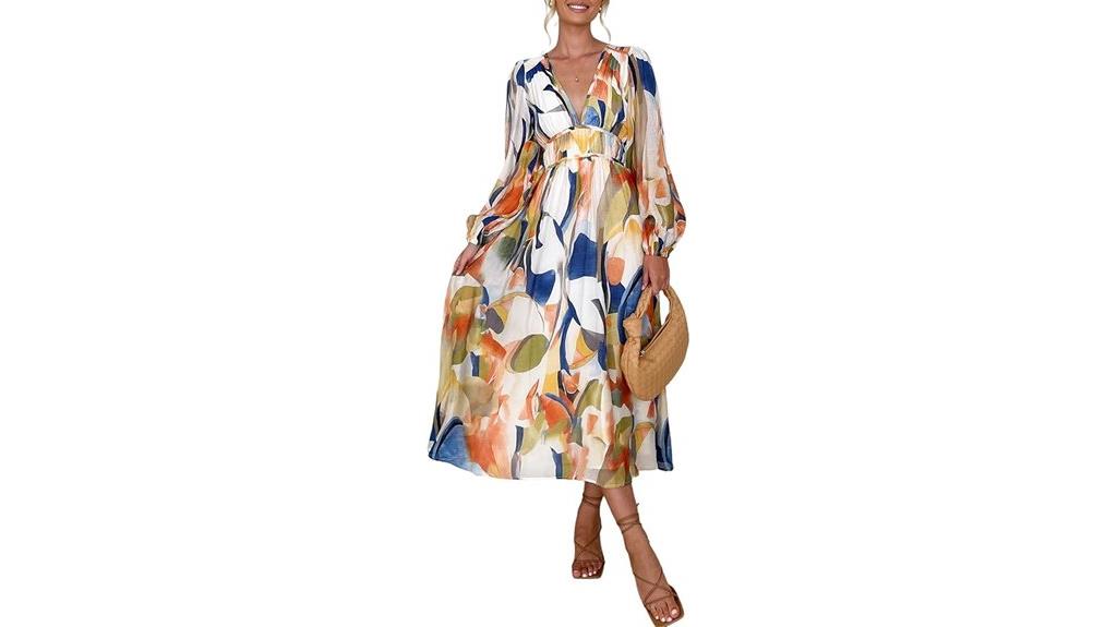 boho floral maxi dress
