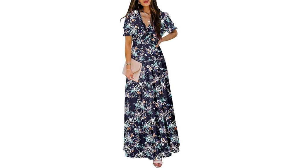 boho floral maxi dress