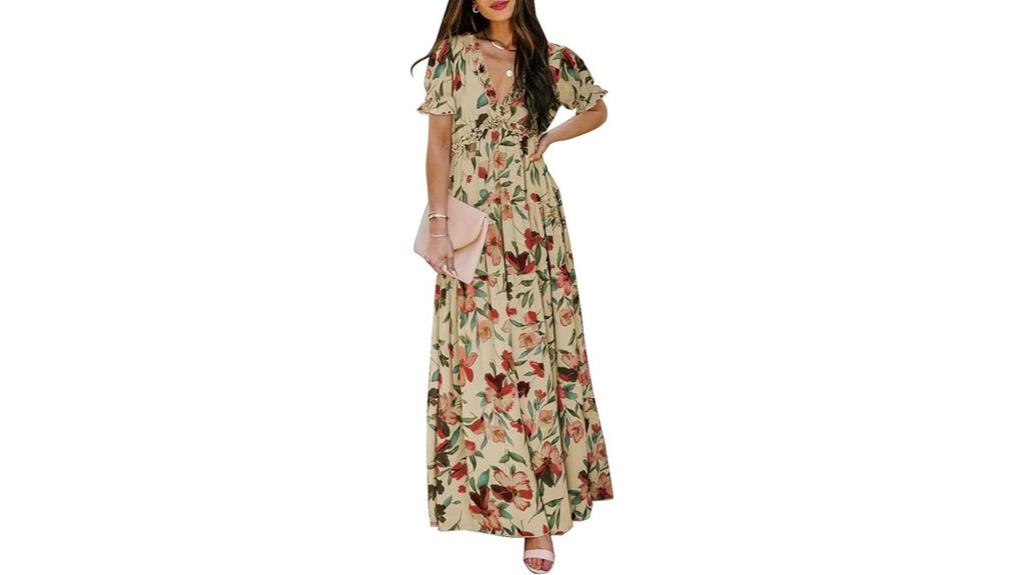 boho floral maxi dress