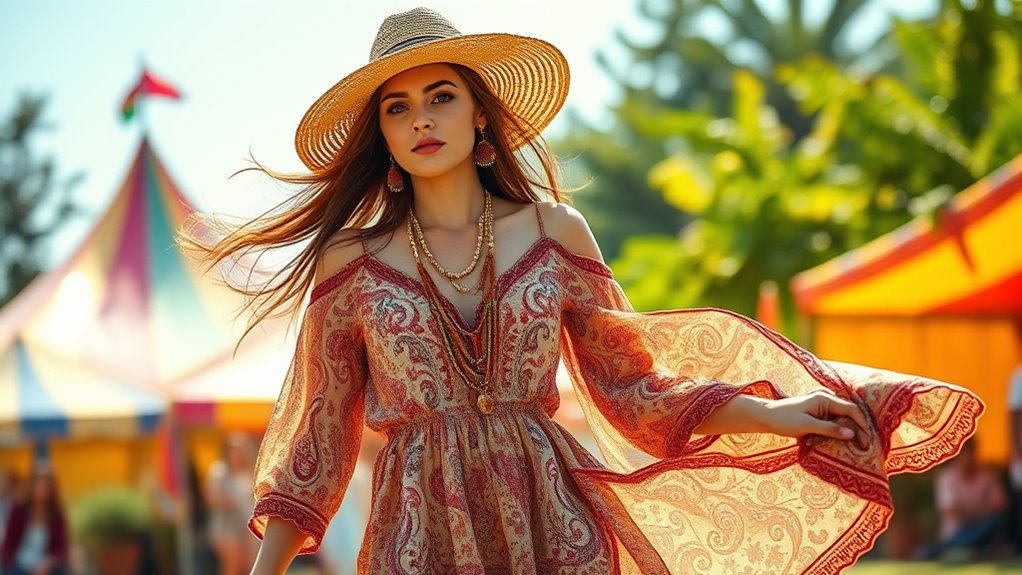 boho floral maxi dresses