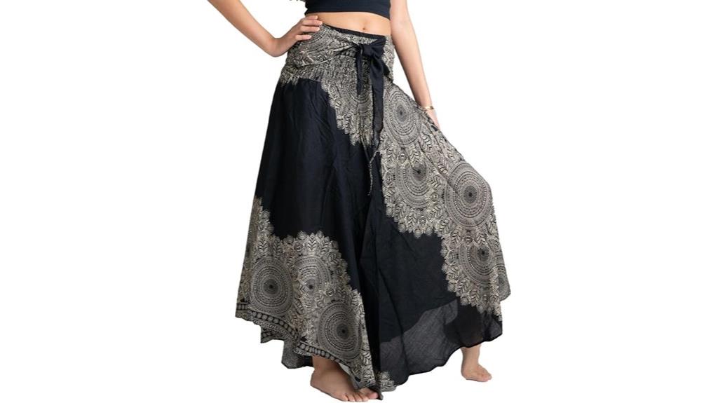 boho floral maxi skirt