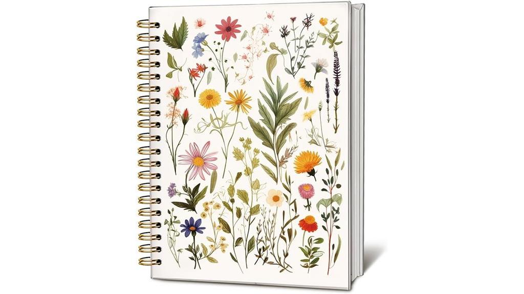 boho floral notebook journal