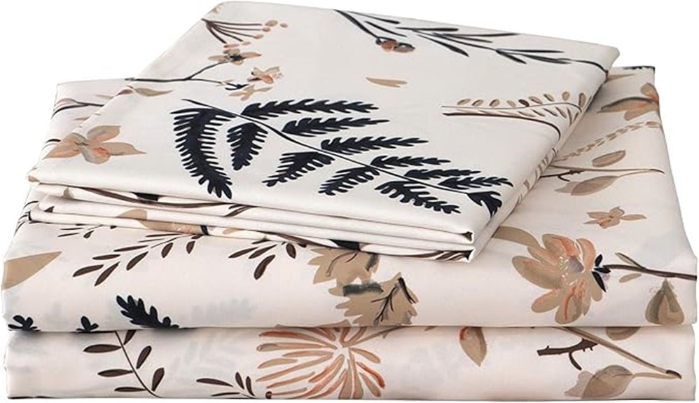 boho floral queen sheets