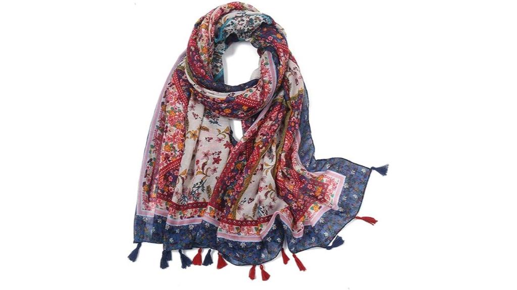 boho floral scarf