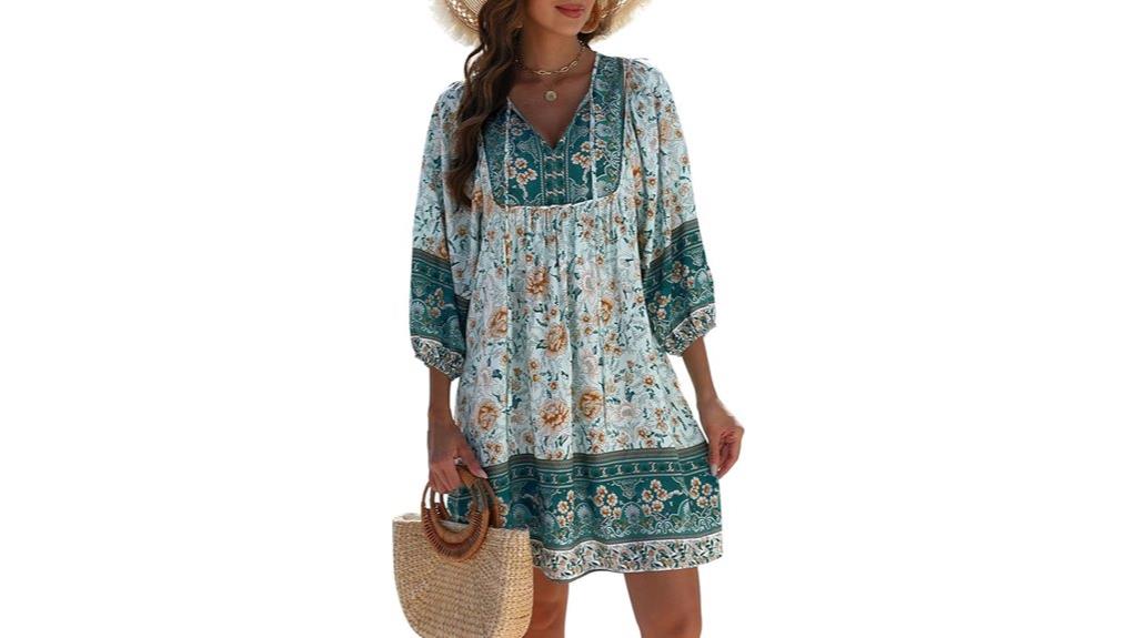 boho floral summer dress