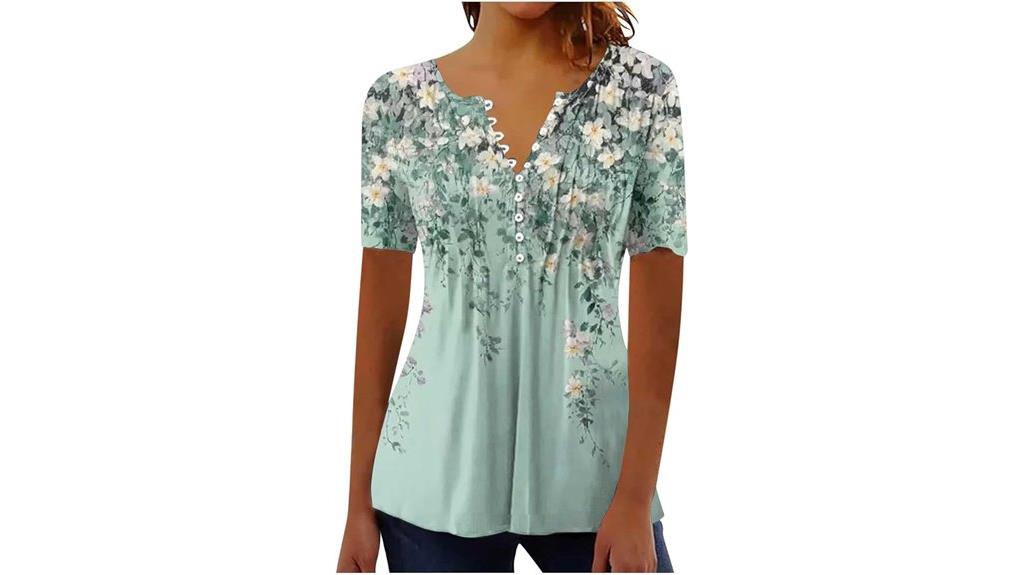 boho floral summer tunic